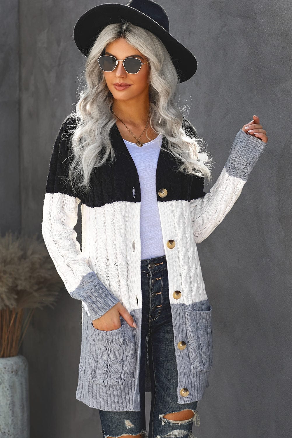 Versatile Cable Knit Cardigan