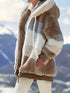 Drawstring Hooded Fleece Jacket