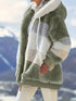 Drawstring Hooded Fleece Jacket