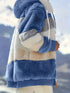 Drawstring Hooded Fleece Jacket