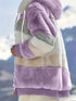 Drawstring Hooded Fleece Jacket