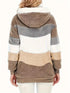 Drawstring Hooded Fleece Jacket
