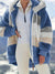 Drawstring Hooded Fleece Jacket