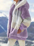 Drawstring Hooded Fleece Jacket