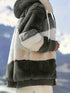 Drawstring Hooded Fleece Jacket