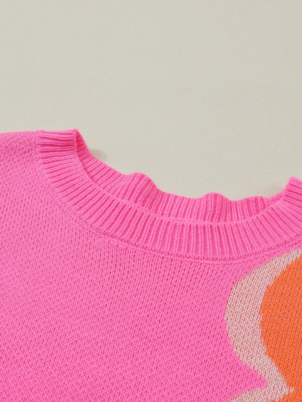 Pretty Floral Knit Sweater