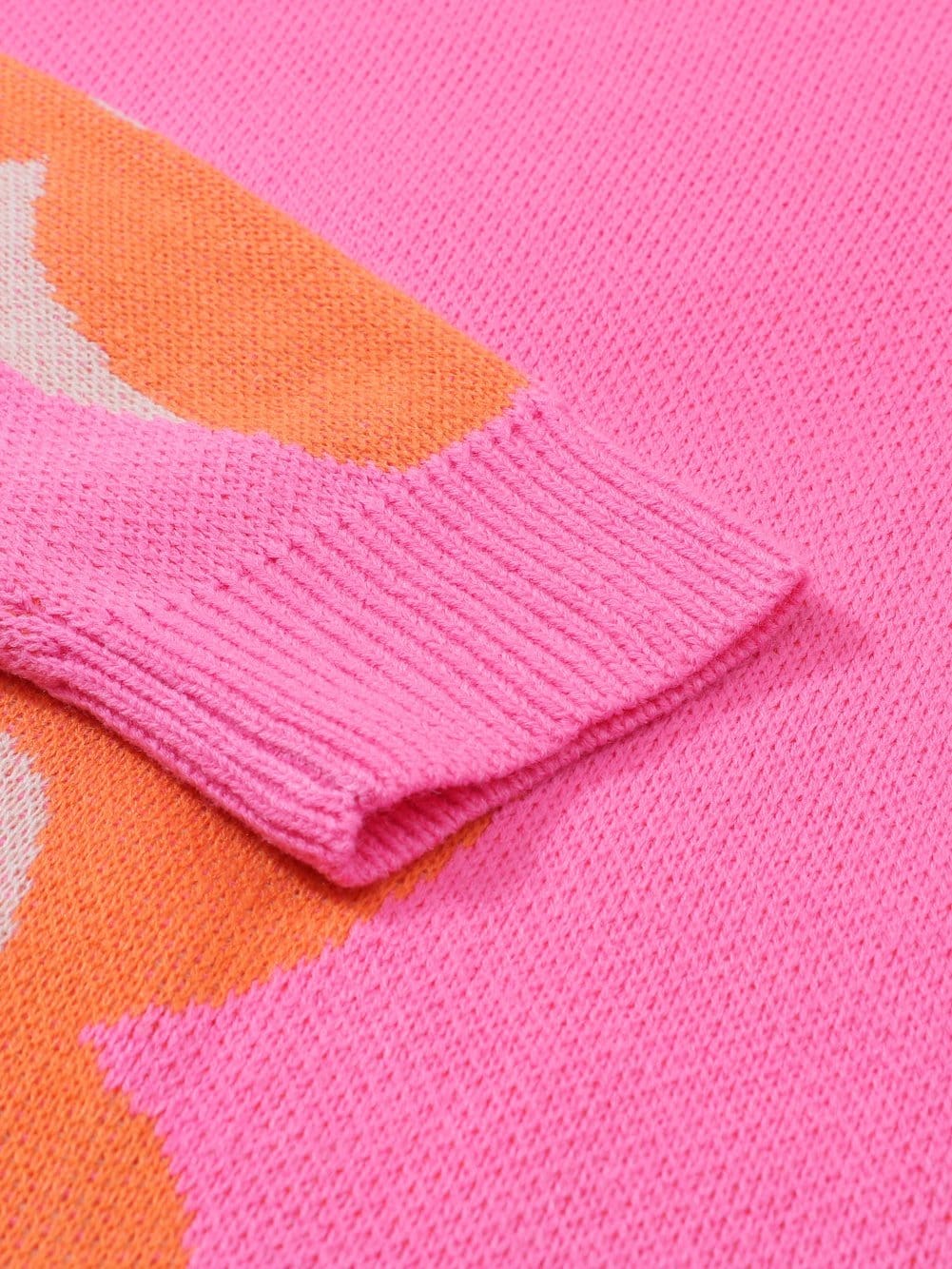 Knitwear with Floral Motif