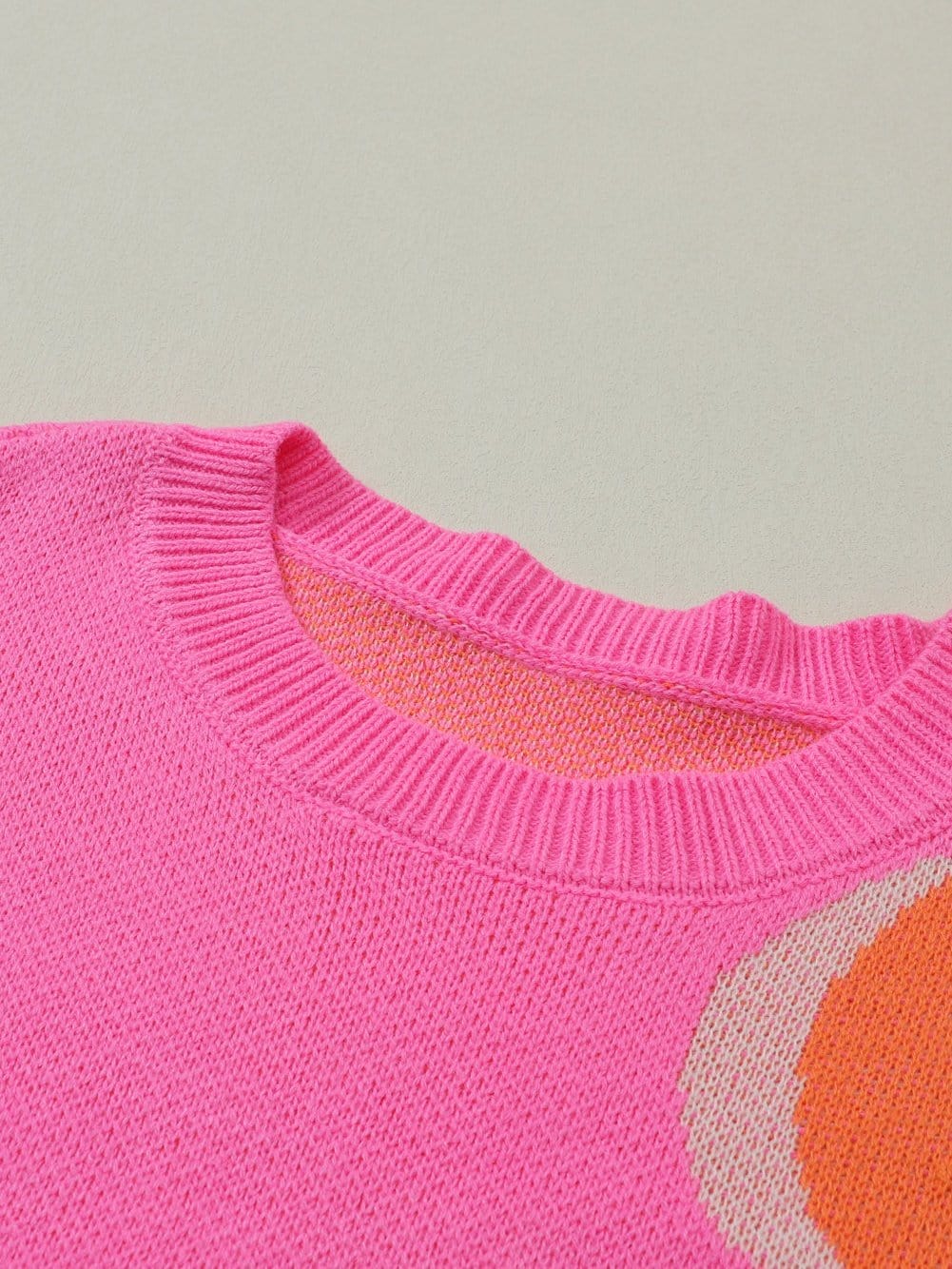 Pretty Floral Knit Sweater