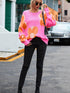 Pretty Floral Knit Sweater