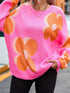 Pretty Floral Knit Sweater