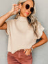 Knit Top with Short Sleeves