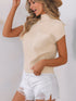 Knit Top with Short Sleeves