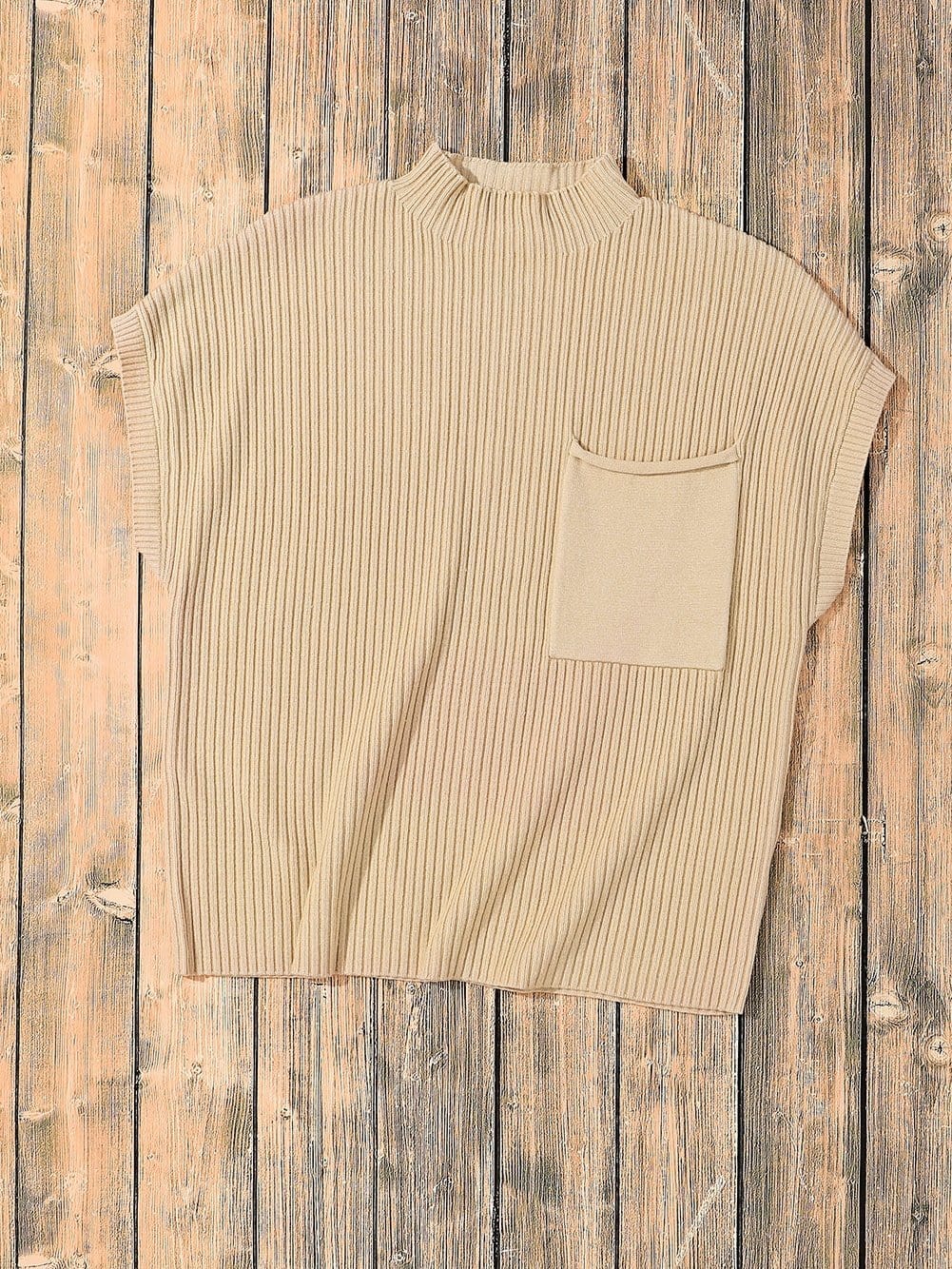 Knit Top with Short Sleeves