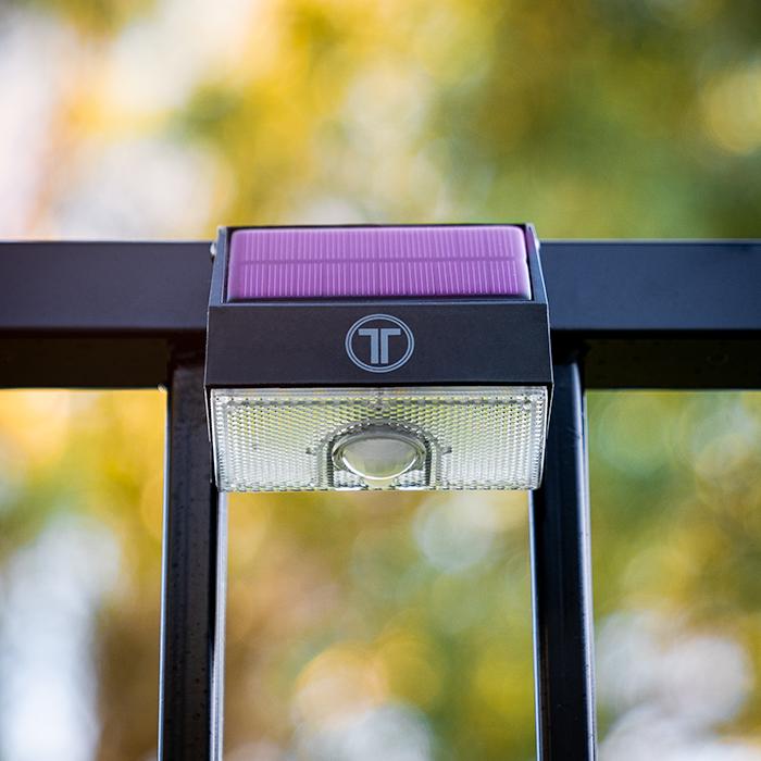 Lámpara solar con sensor de movimiento para exteriores Cree-1000® | Osram de Alemania | Atardecer a amanecer | Paquete de 2 