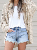 Hollow Out Knit Cardigan