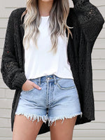 Hollow Out Knit Cardigan