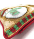 DaDa Bedding Gingerbread Snowman Woven Tapestry Throw Pillow Covers 16" x 16" (12917)