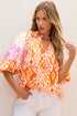 Multicolor Leopard Print Blouse