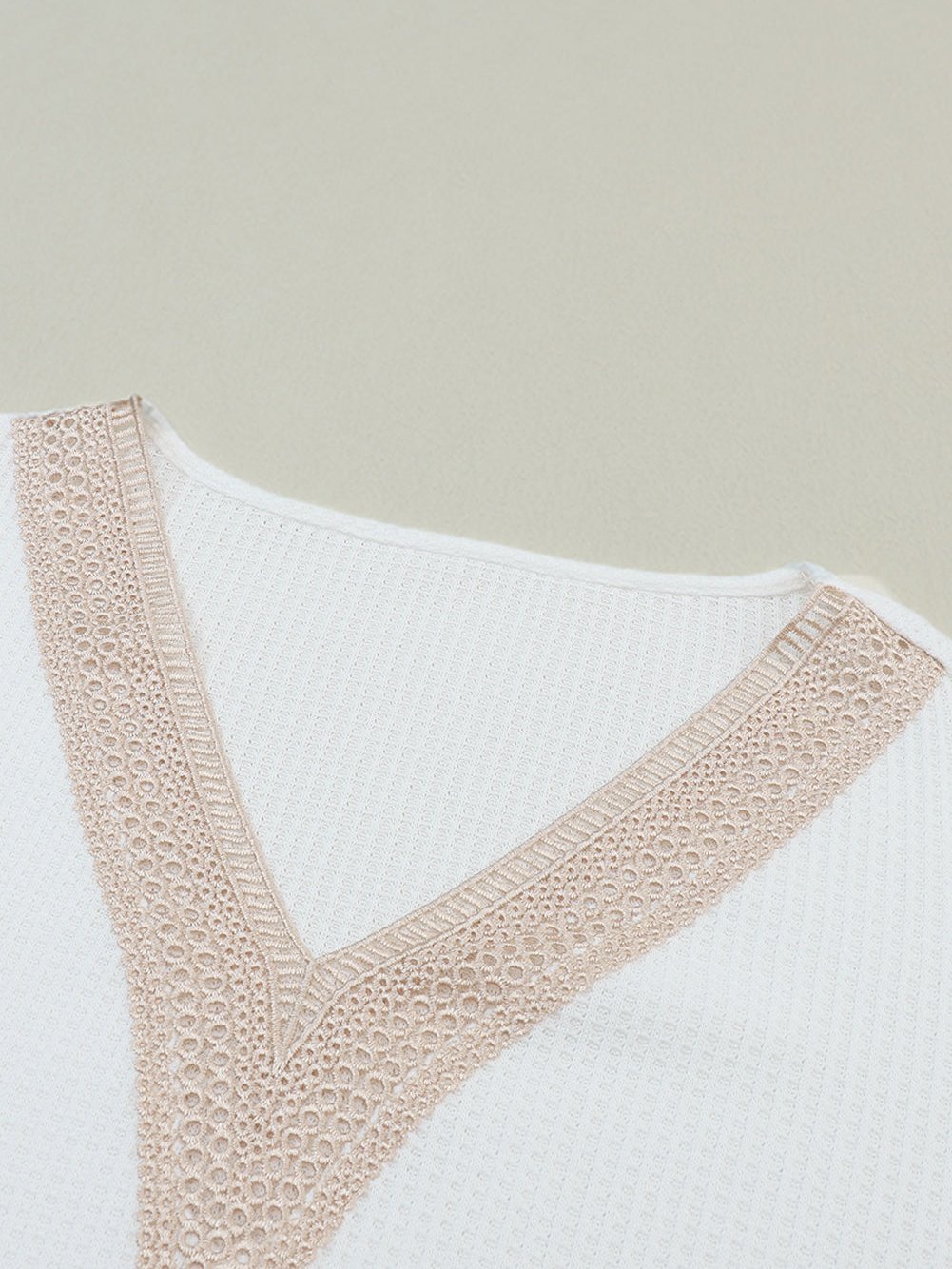 Long Sleeve V-Neck Tunic with Butterfly Design