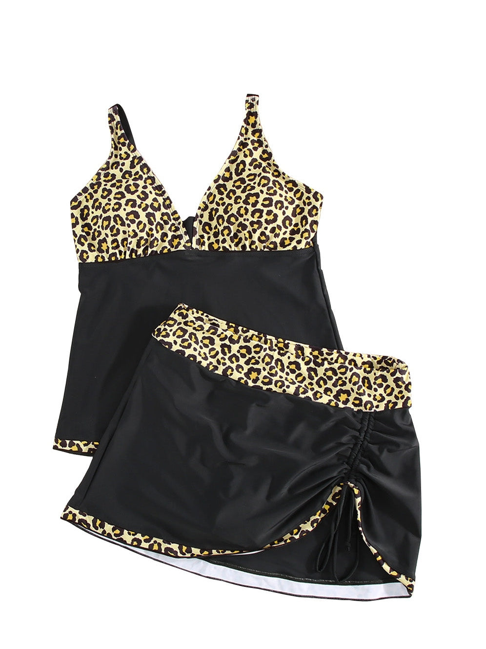 Summer Beach Leopard Print Tankini Set
