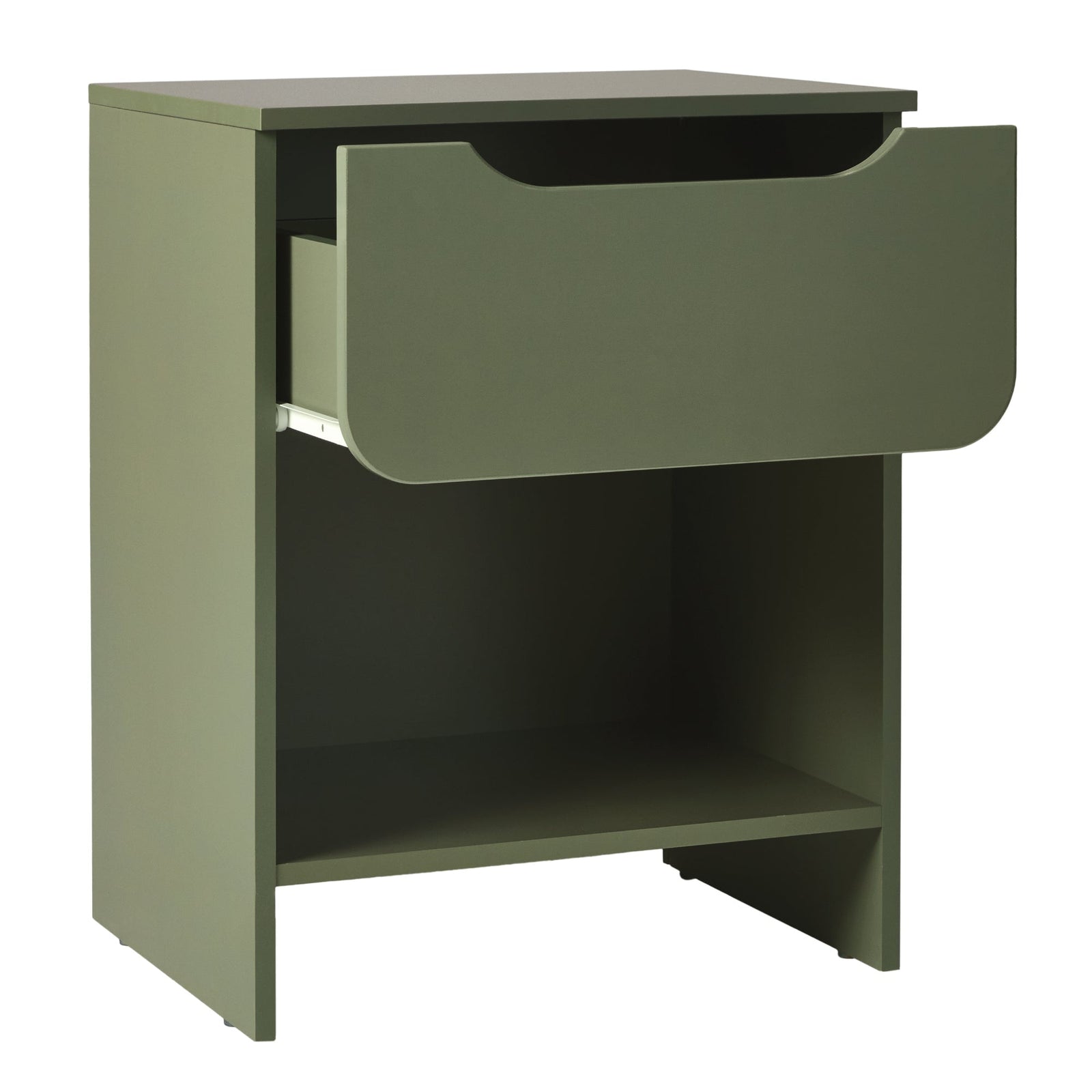 Mesita de noche moderna Domm con 1 cajón