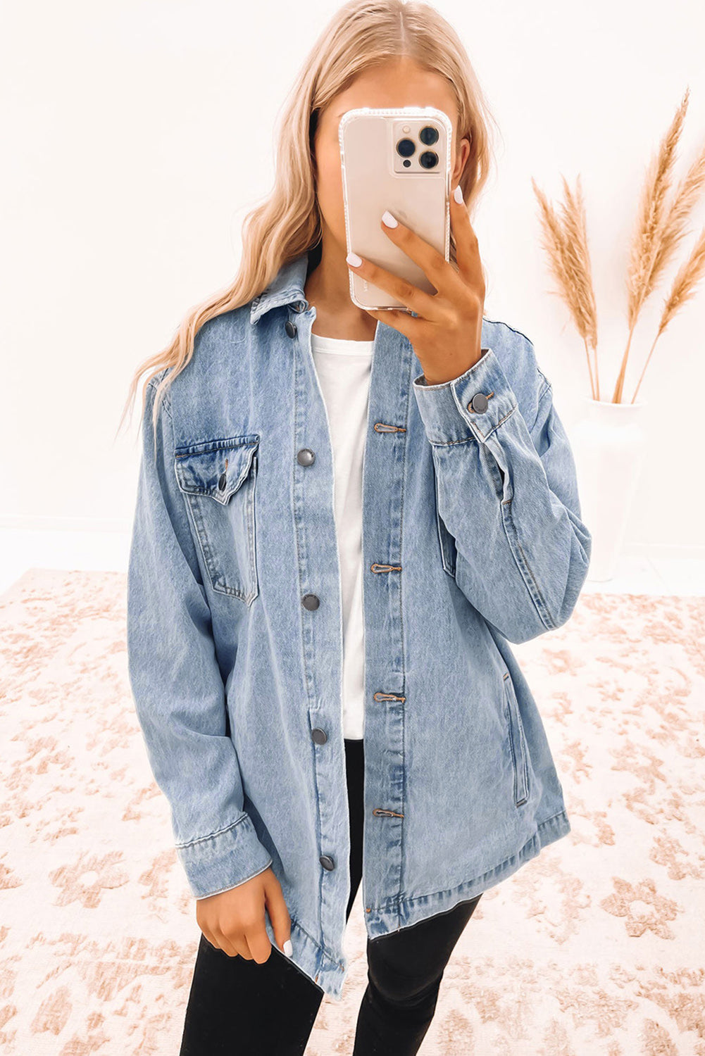Two-Tone Denim Jacket