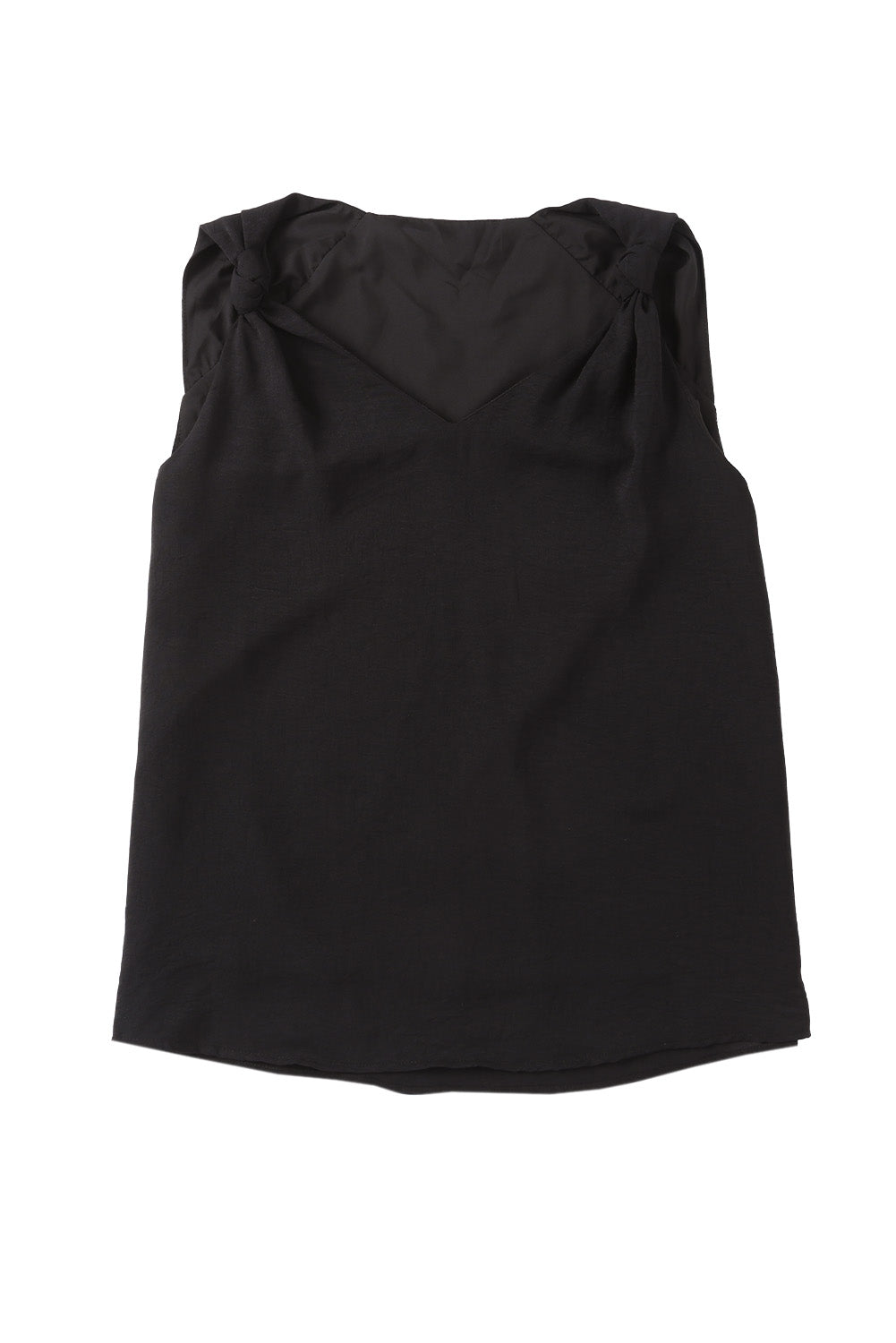 Satin Cami Top with V-Neckline