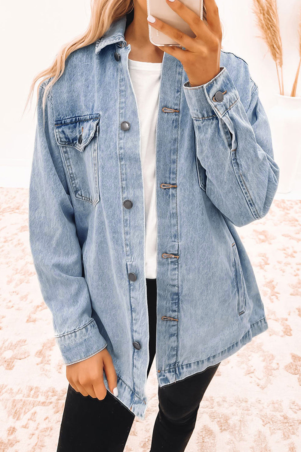 Two-Tone Denim Jacket