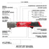 Llave de impacto en ángulo recto de 3/8" Milwaukee 2564-20 M12 FUEL™ (solo herramienta)