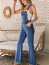 Wide Leg Denim Overalls