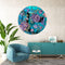Dark Flowers Printed Mirror Acrylic Circles
