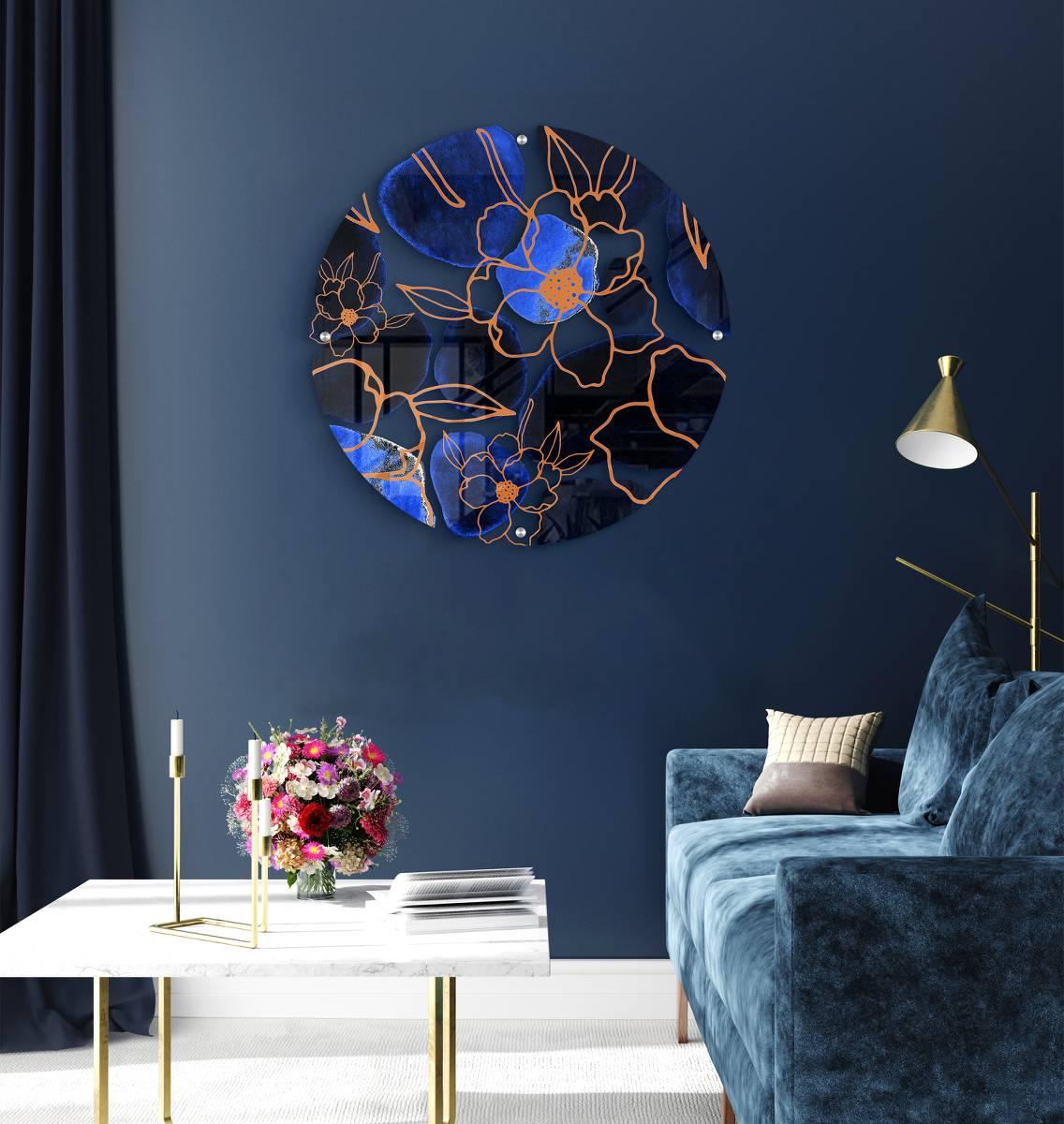 Dark Pattern Printed Transparent Acrylic Circle