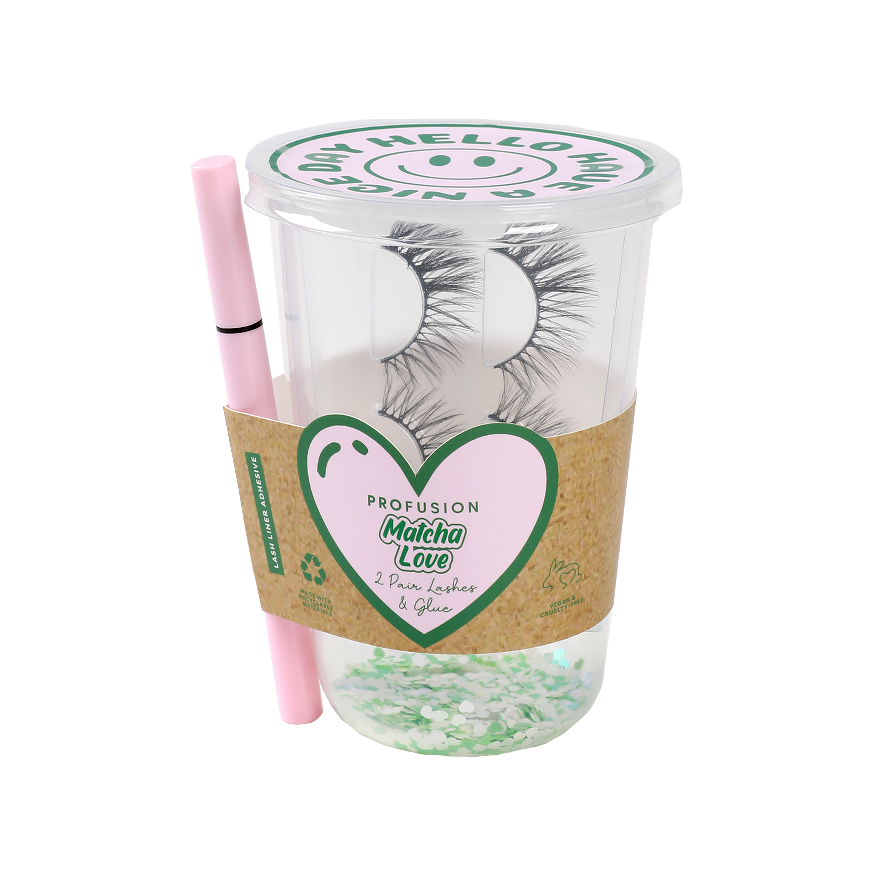Matcha Love 2 Pair Lashes & Glue