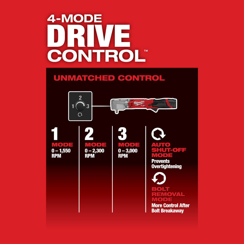 Llave de impacto en ángulo recto de 3/8" Milwaukee 2564-20 M12 FUEL™ (solo herramienta)