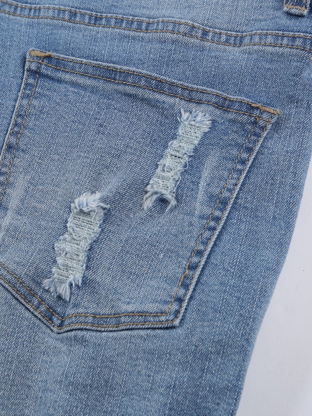 Patriotic Distressed Denim Shorts