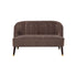 Deco Upholstered Bench, Brown/Gold