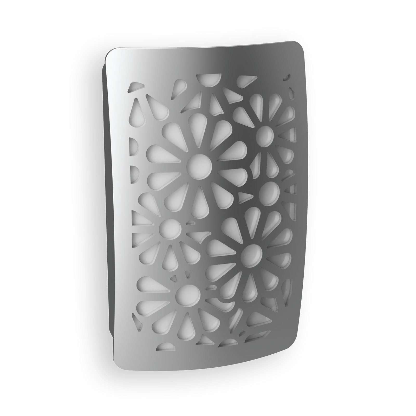 Lámpara de noche LED con diseño floral de níquel DecoPlug