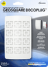DecoPlug LED GeoSquare White Night Light