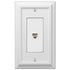 Placa de pared con toma de teléfono Deerfield White Wood - 1
