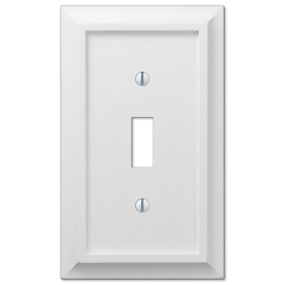 Deerfield White Wood - Placa de pared con 1 palanca