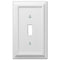 Deerfield White Wood - Placa de pared con 1 palanca