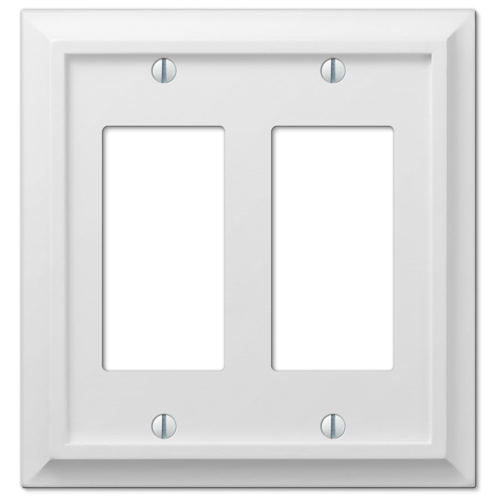 Deerfield White Wood - Placa de pared con 2 balancines