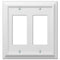 Deerfield White Wood - Placa de pared con 2 balancines