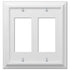Deerfield White Wood - Placa de pared con 2 balancines
