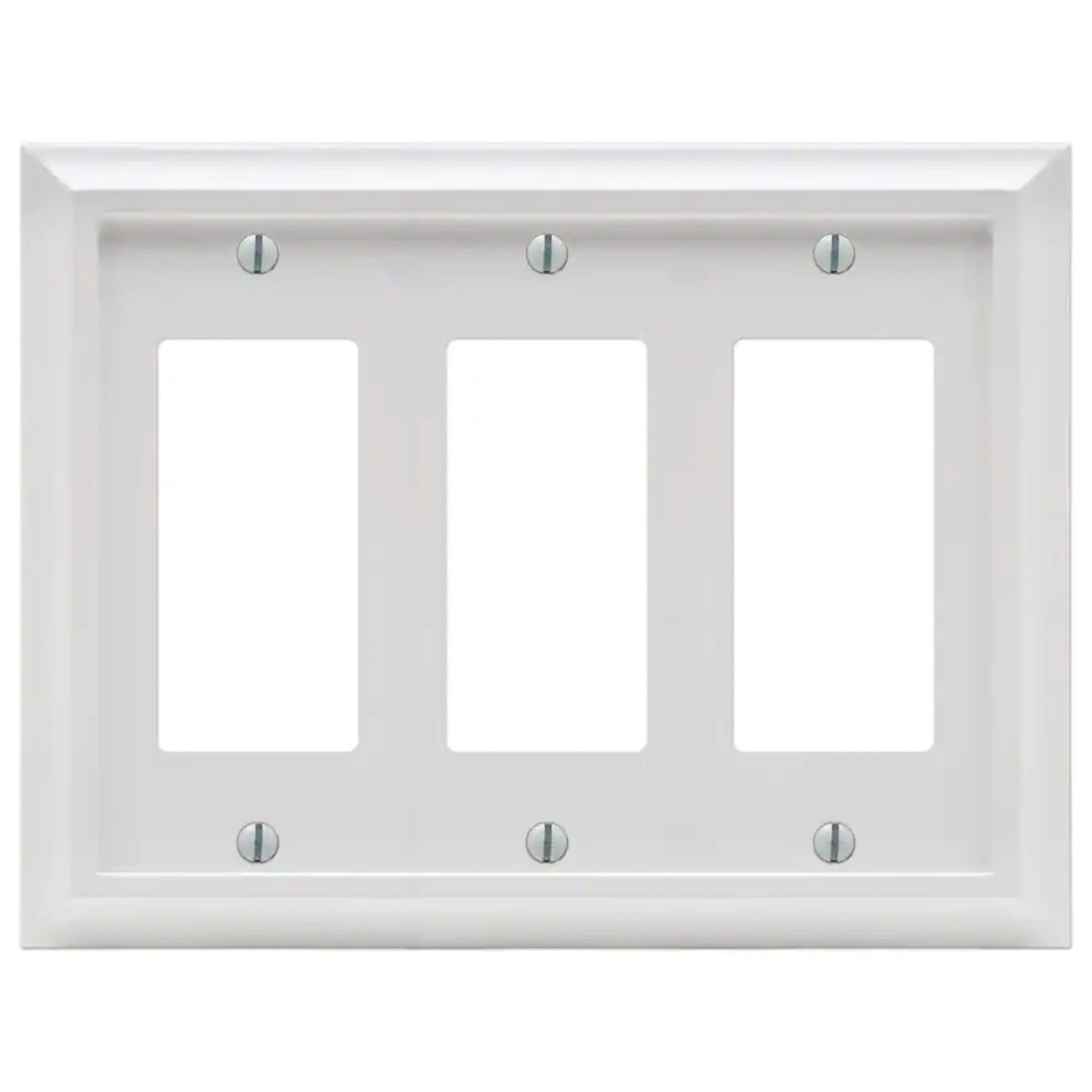 Deerfield White Wood - Placa de pared de 3 balancines