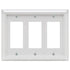 Deerfield White Wood - Placa de pared de 3 balancines
