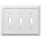 Deerfield White Wood - Placa de pared con 3 palancas