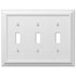 Deerfield White Wood - Placa de pared con 3 palancas