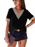 Relaxed Fit Lace Trim T-Shirt