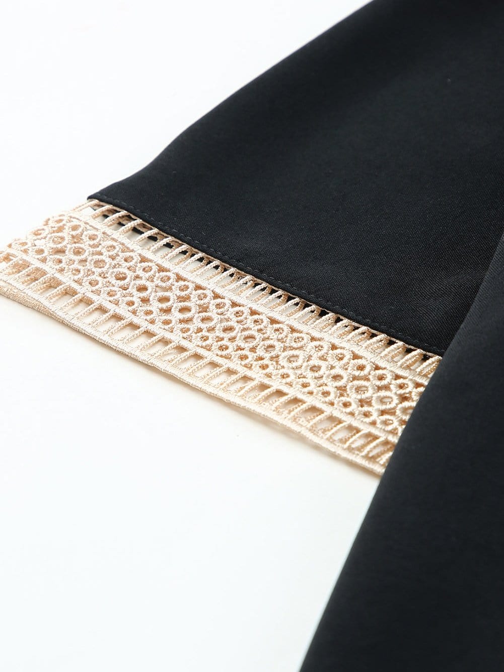 Relaxed Fit Lace Trim T-Shirt